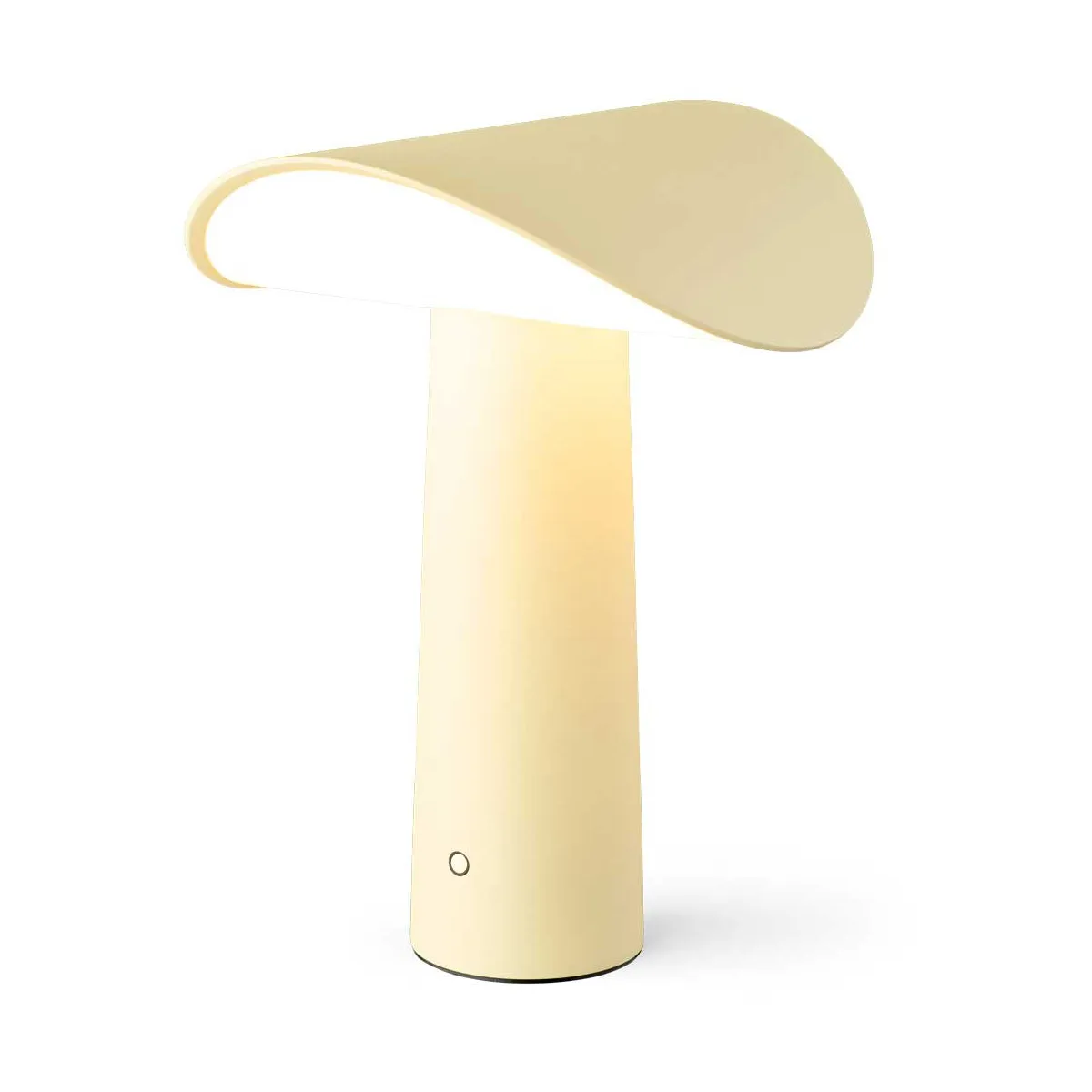 Lium portabel bordslampa 22,5 cm, Light yellow Gejst