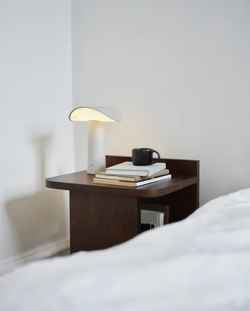 Lium portabel bordslampa 22,5 cm - Warm grey - Gejst