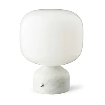 Meemo portabel bordslampa 23 cm - White marble - Gejst