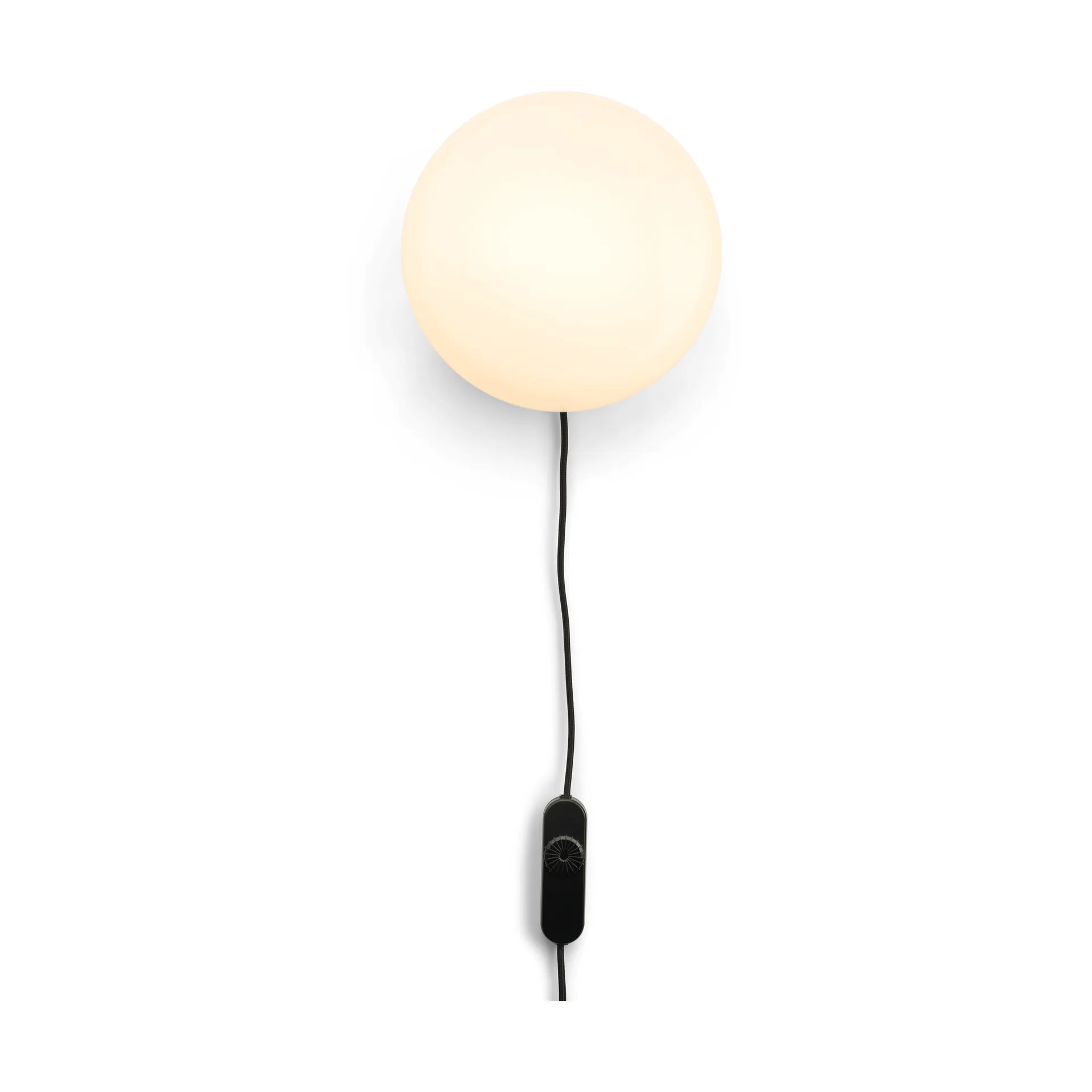 Opa vägglampa 21,5 cm, Opalglas-black Gejst