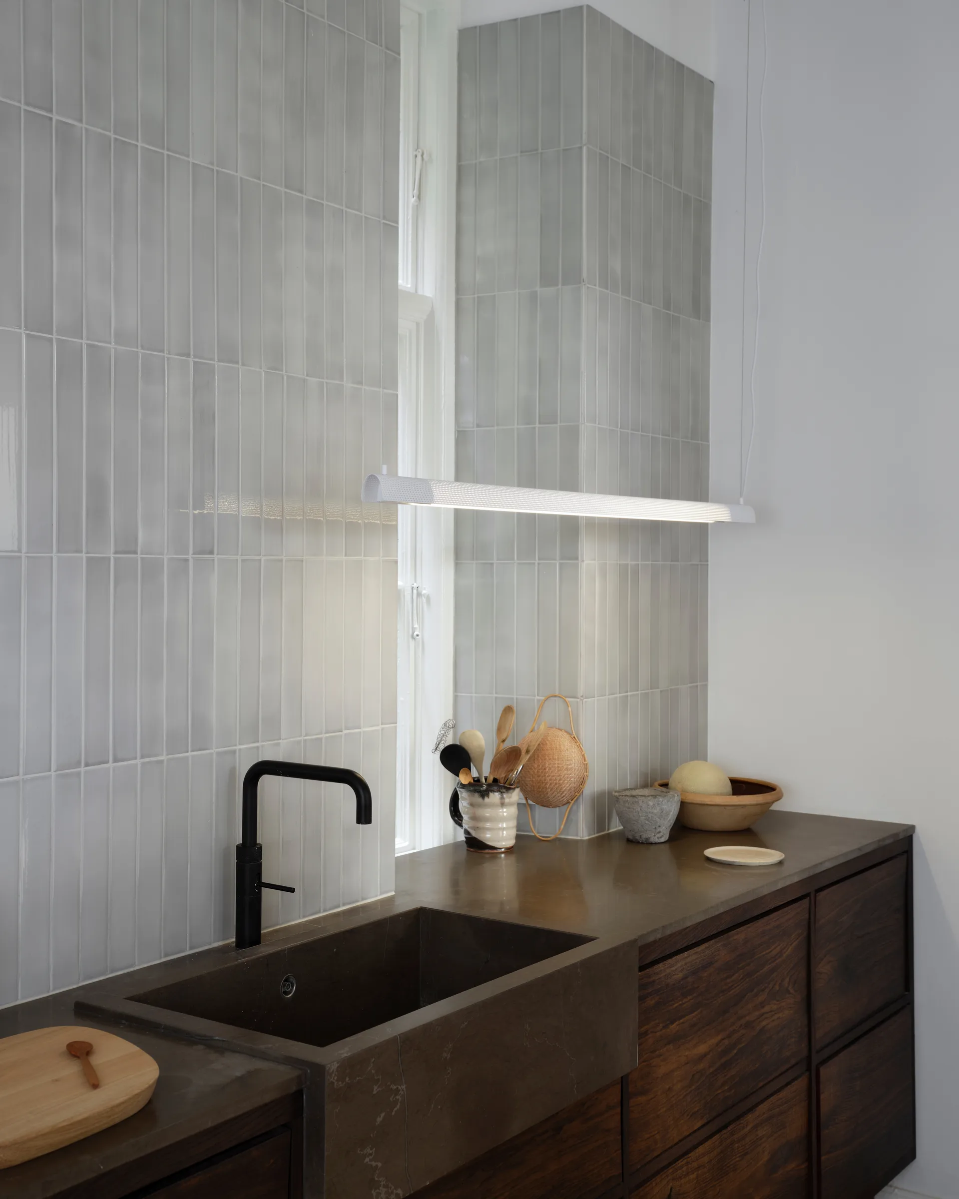 Radent pendant long 135 cm, White Gejst