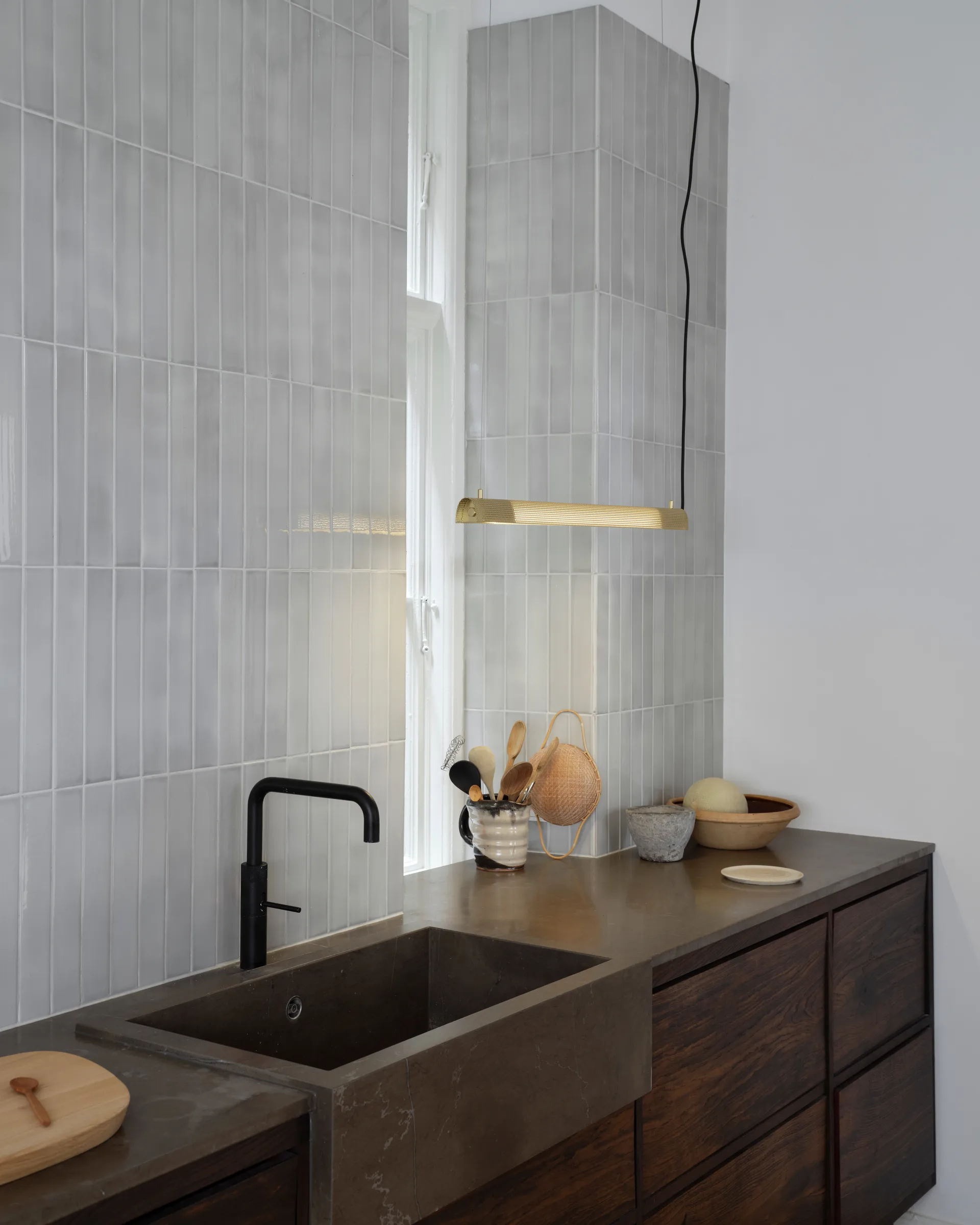 Radent pendant short 70 cm, Brass Gejst