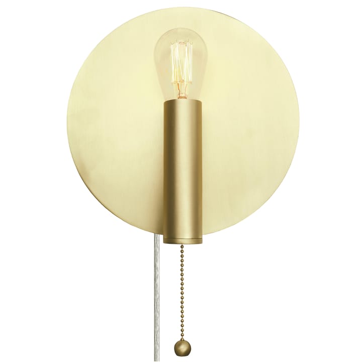 Art Deco vägglampa, borstad mässing Globen Lighting