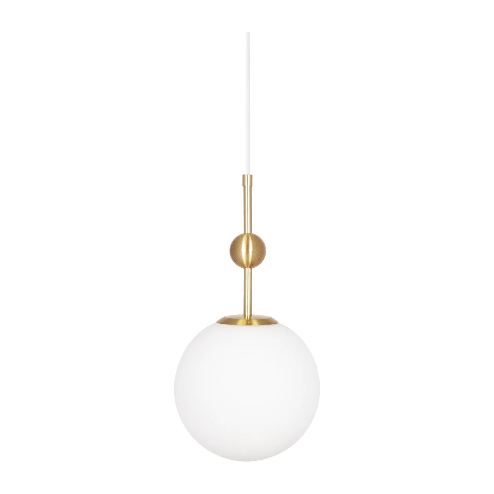 Astrid pendant lamp mini Ø20 cm, Brushed brass-white Globen Lighting