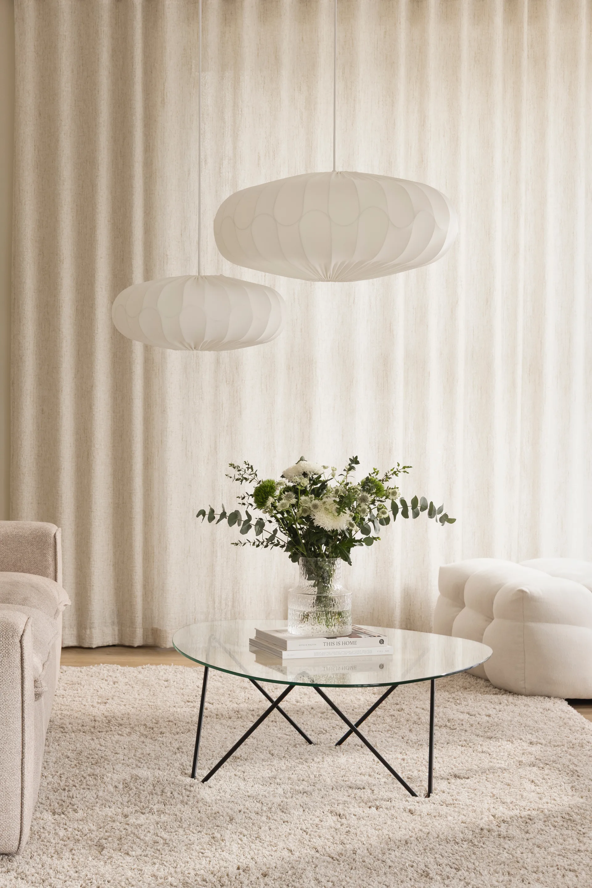 Bladverk Lampenschirm Ø70 cm, Weiß Globen Lighting
