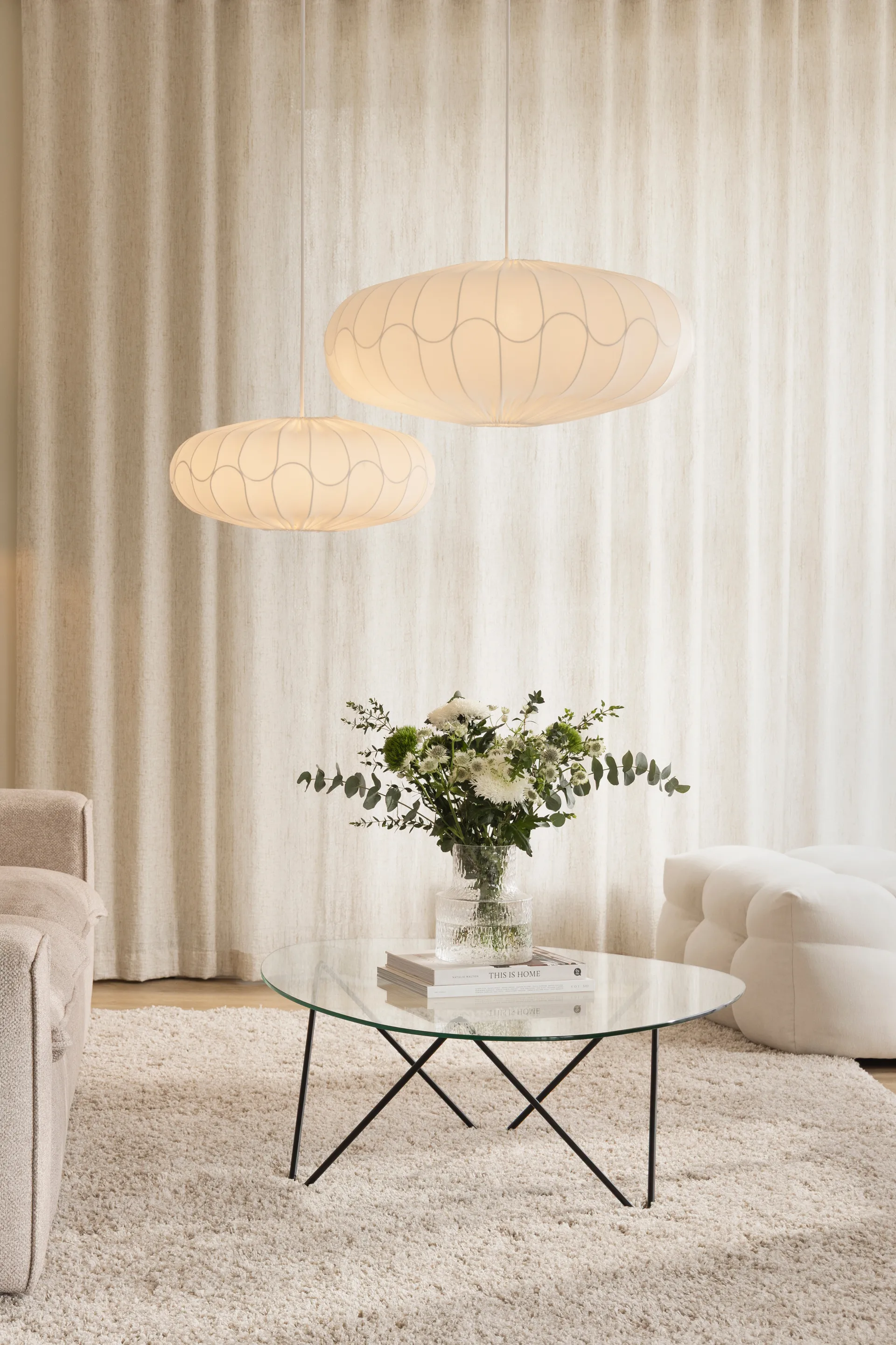 Bladverk Lampenschirm Ø70 cm, Weiß Globen Lighting