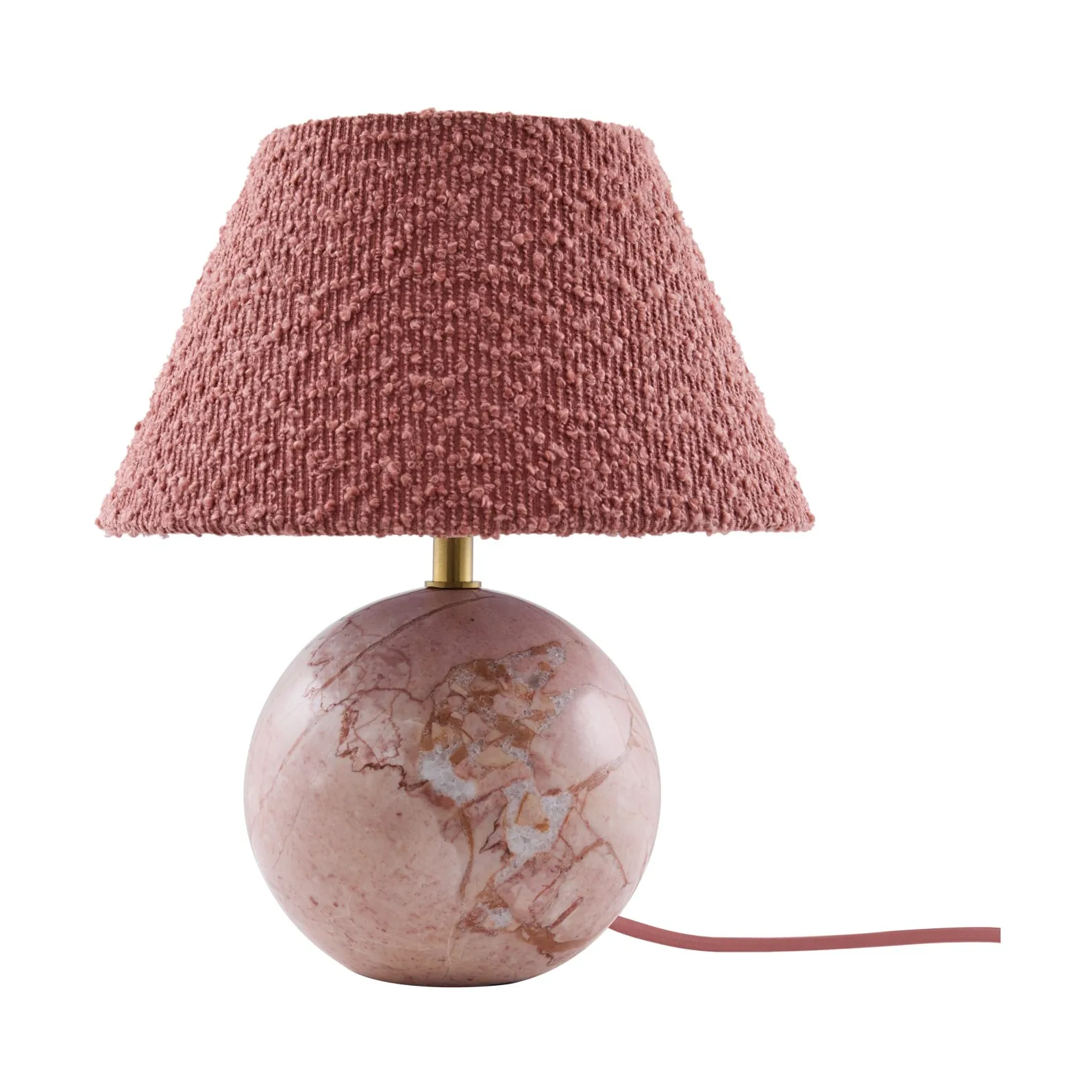 Castello 24 table lamp, Dim pink marble Globen Lighting