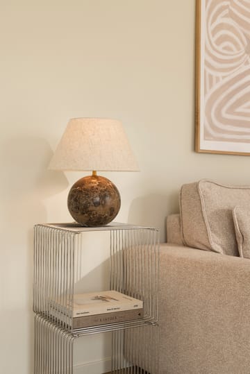 Castello 35 bordslampa - Brun marmor - Globen Lighting