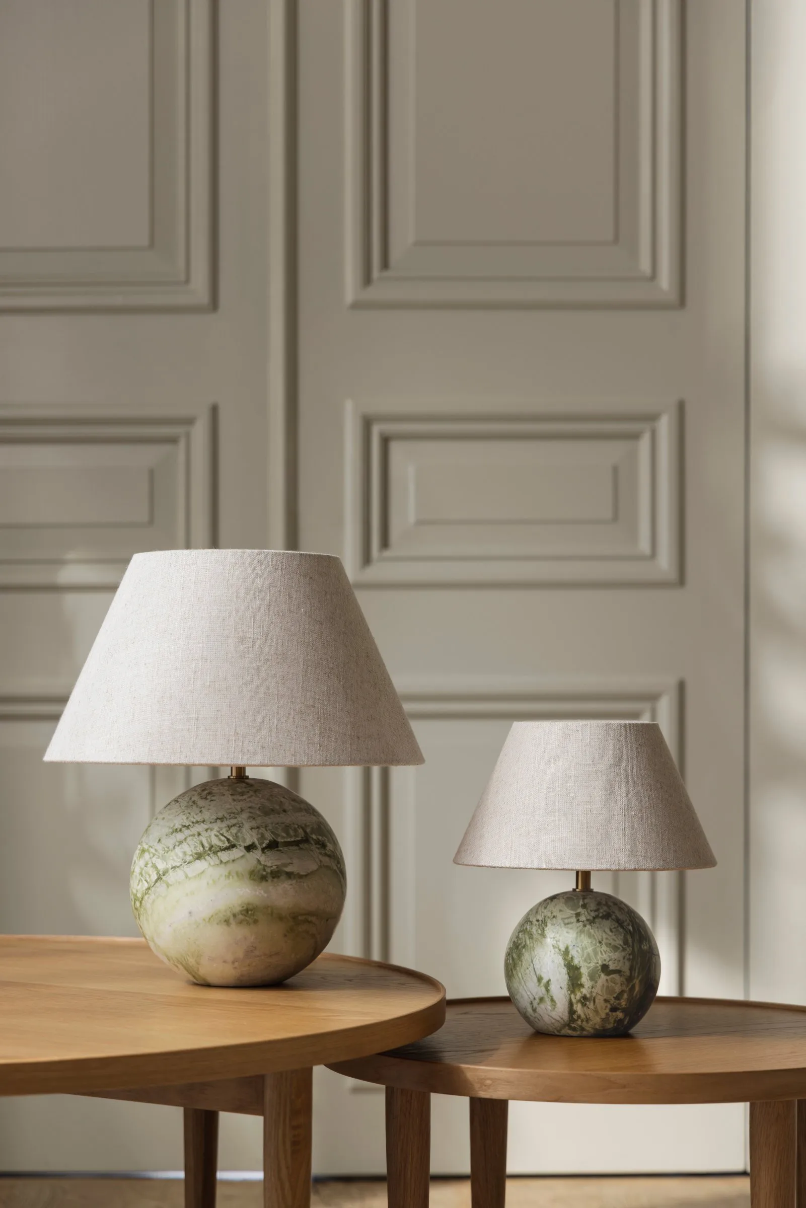 Castello 35 table lamp, Light green marble Globen Lighting