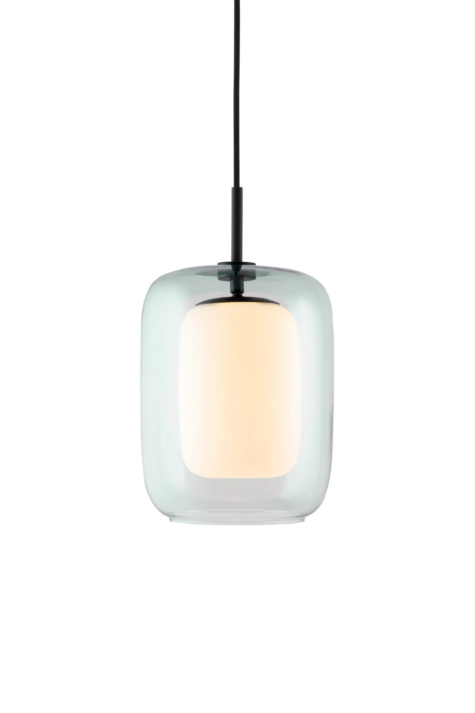 Cuboza pendant lamp Ø20 cm, Green-white Globen Lighting