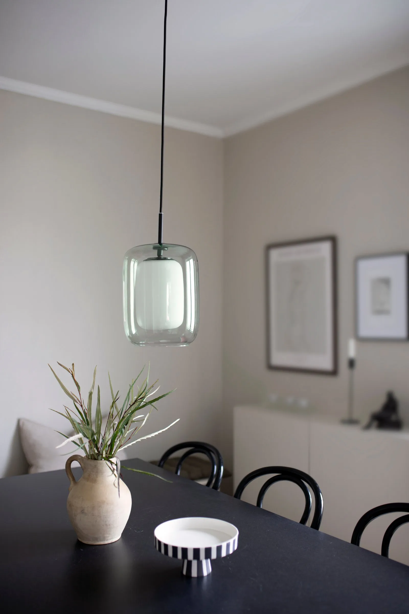 Cuboza pendant lamp Ø20 cm, Green-white Globen Lighting