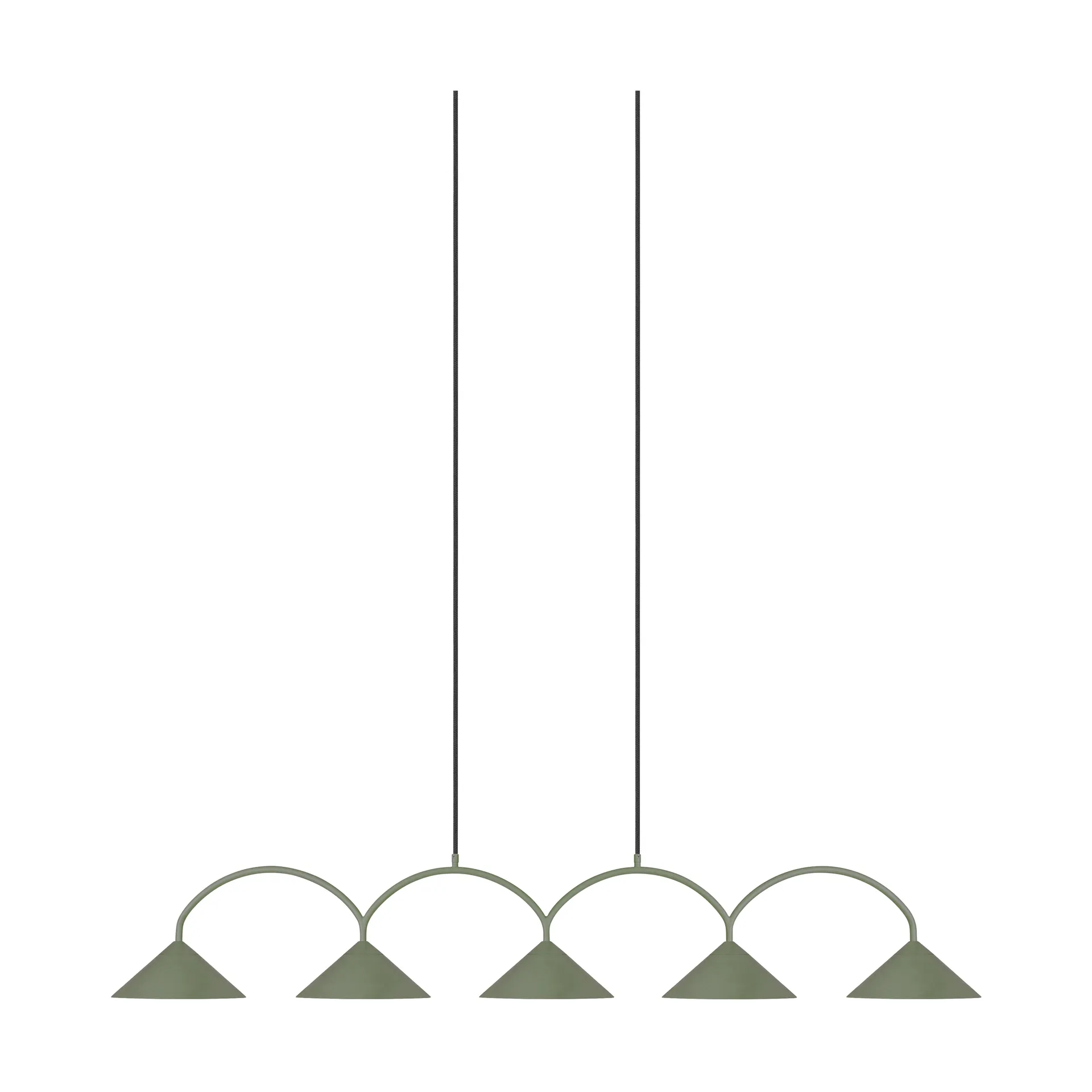 Curve pendant lamp 5, Green Globen Lighting
