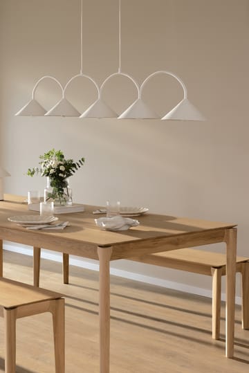 Curve pendant lamp 5 - White - Globen Lighting