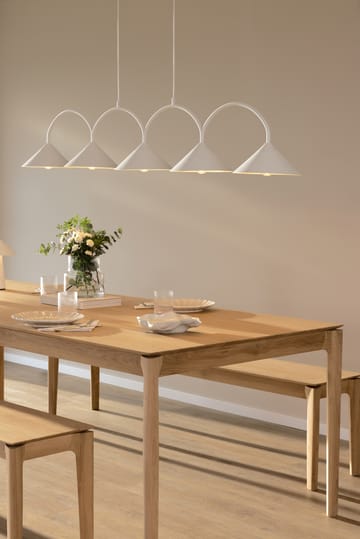 Curve pendant lamp 5 - White - Globen Lighting