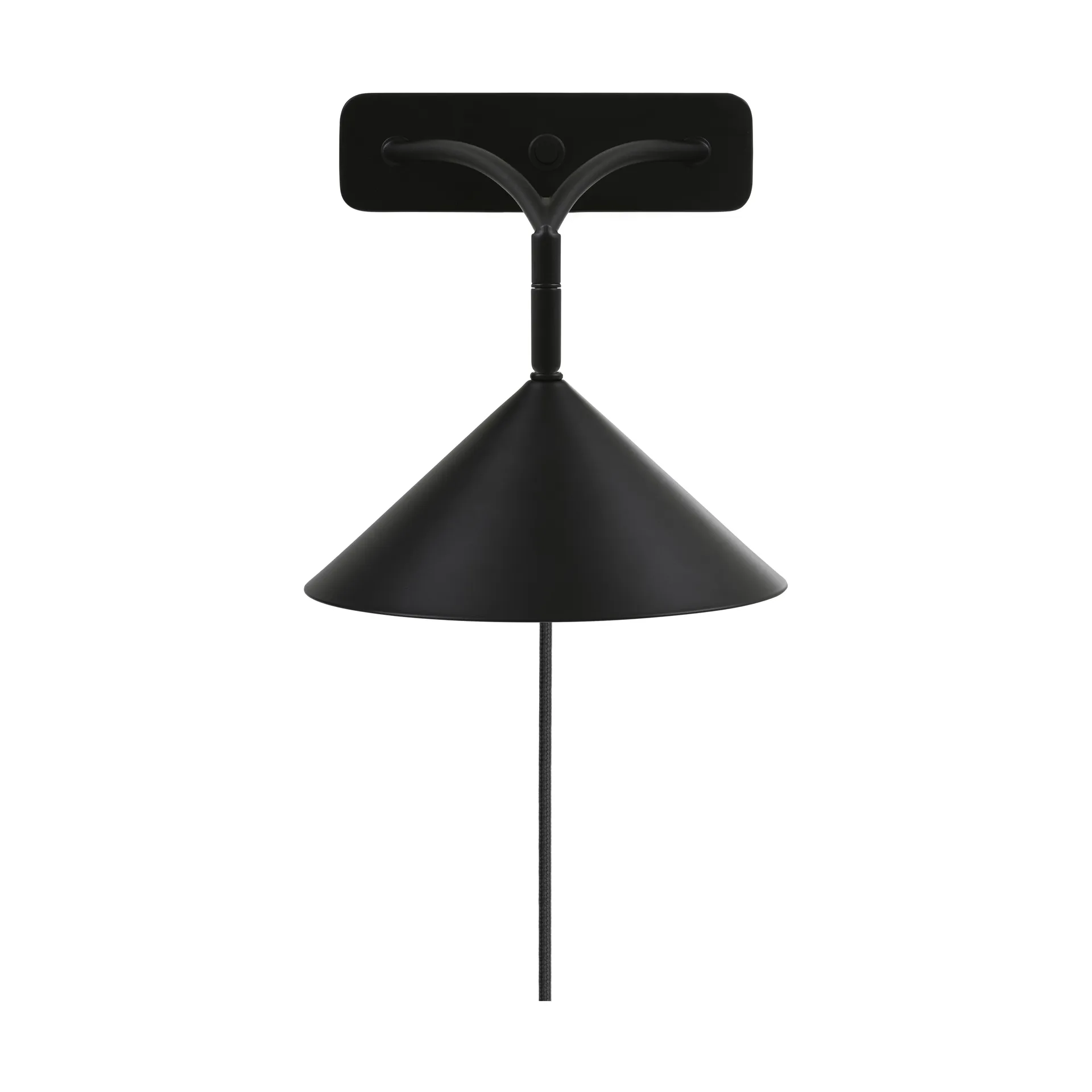 Curve vägglampa, Svart Globen Lighting