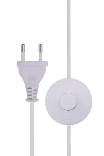 Florian golvlampa - Vit bouclé/beige, Ø30x80 cm - Globen Lighting