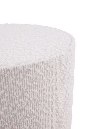 Florian Stehleuchte - Weiß Bouclé/Beige, Ø30x80 cm - Globen Lighting