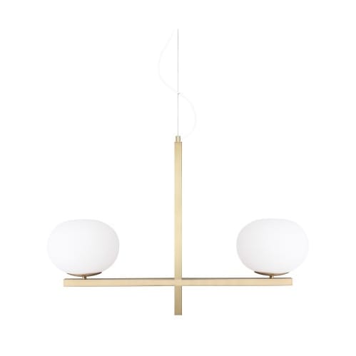 Gemini Pendelleuchte 87 cm - Messing - Globen Lighting