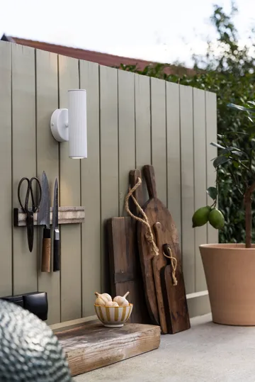 Hubble up/down vägglampa fasadbelysning - Vit - Globen Lighting