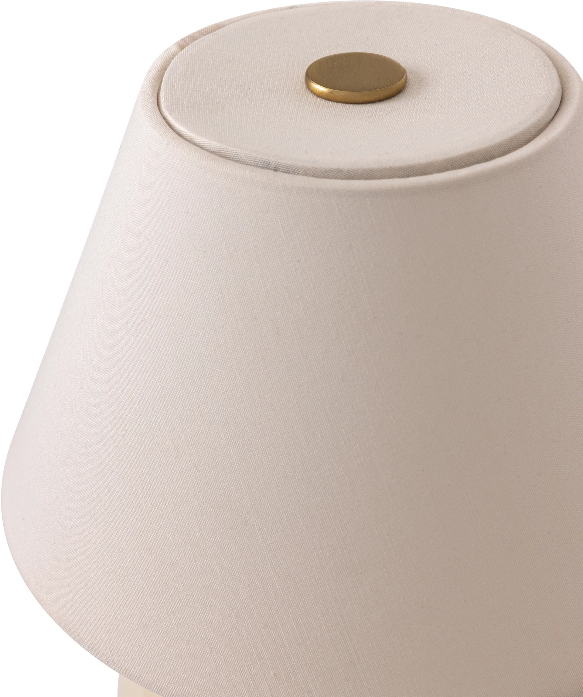 Iris 16 tragbare Tischlampe, Creme Globen Lighting