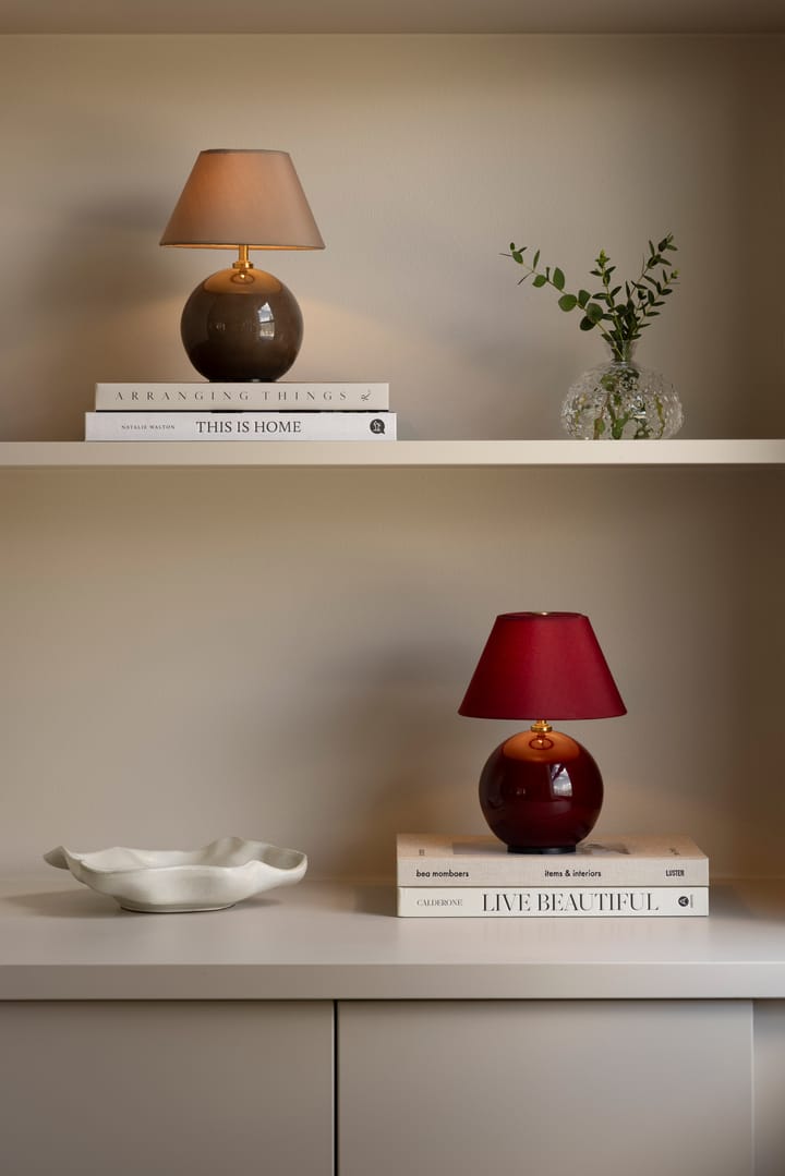 Iris 16 tragbare Tischlampe, Mocha Globen Lighting