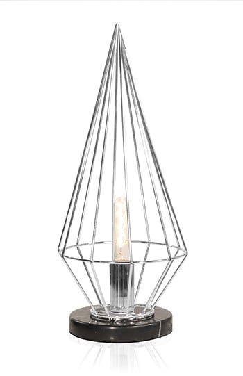Globen Lighting Keops Tischleuchte Chrom