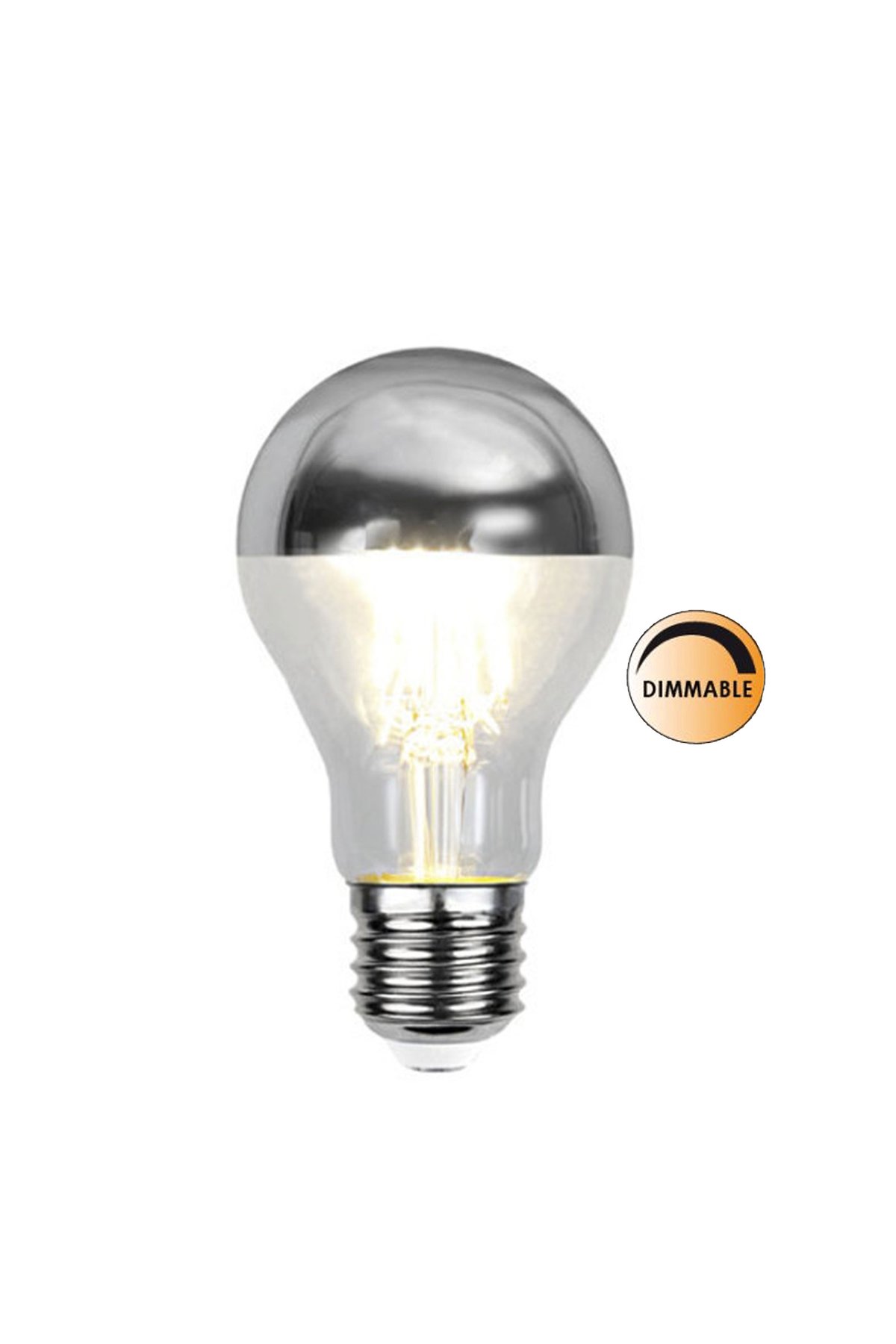 Globen Lighting Lichtquelle LED 352-94 topverspiegelt dimmbar E27 Silber