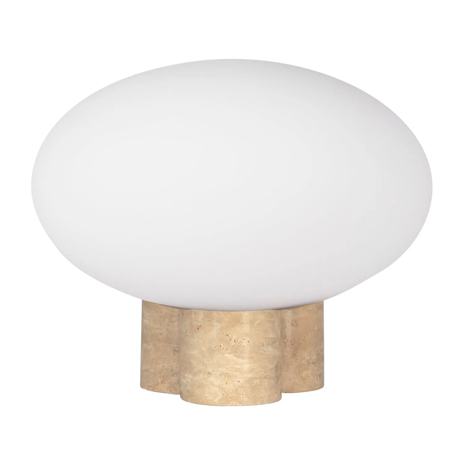 Mammut Tischleuchte Ø28cm, Travertin Globen Lighting