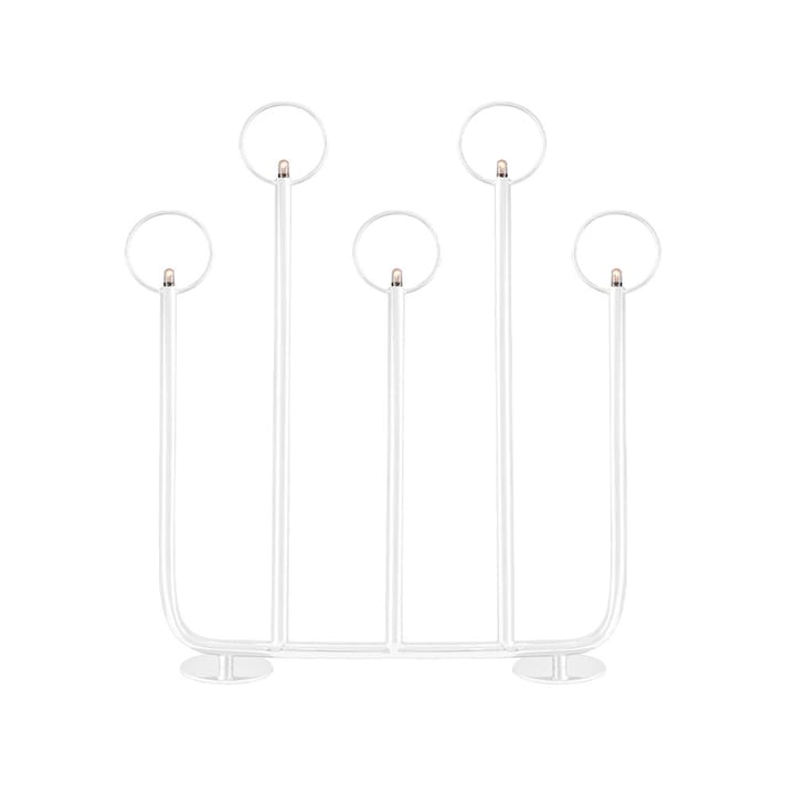 Natale 5 Advent candle holder - White - Globen Lighting