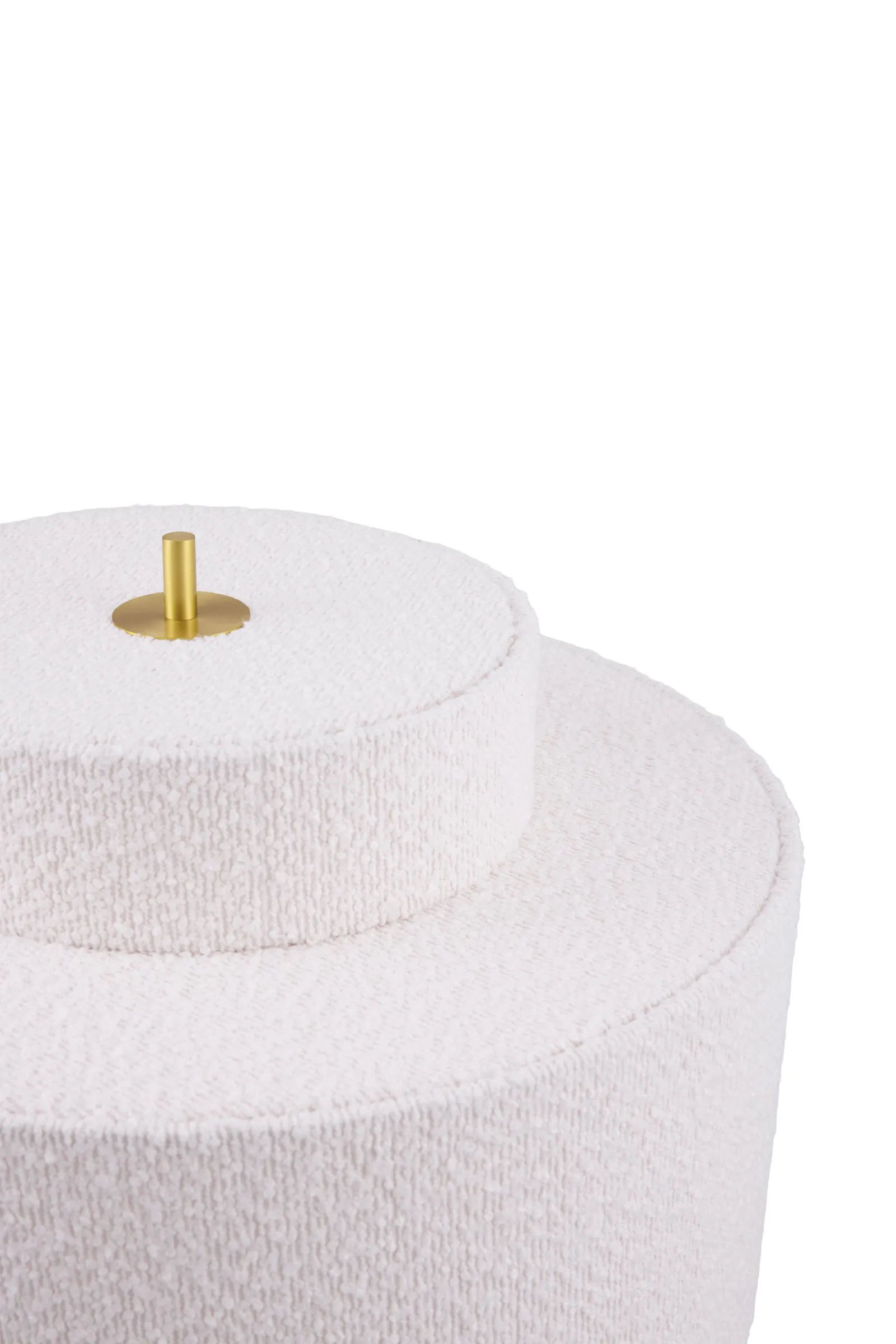 Noah floor lamp, White bouclé, Ø45x88 cm Globen Lighting