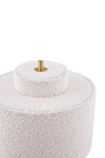 Noah table lamp - White bouclé, Ø25x30.5 cm - Globen Lighting