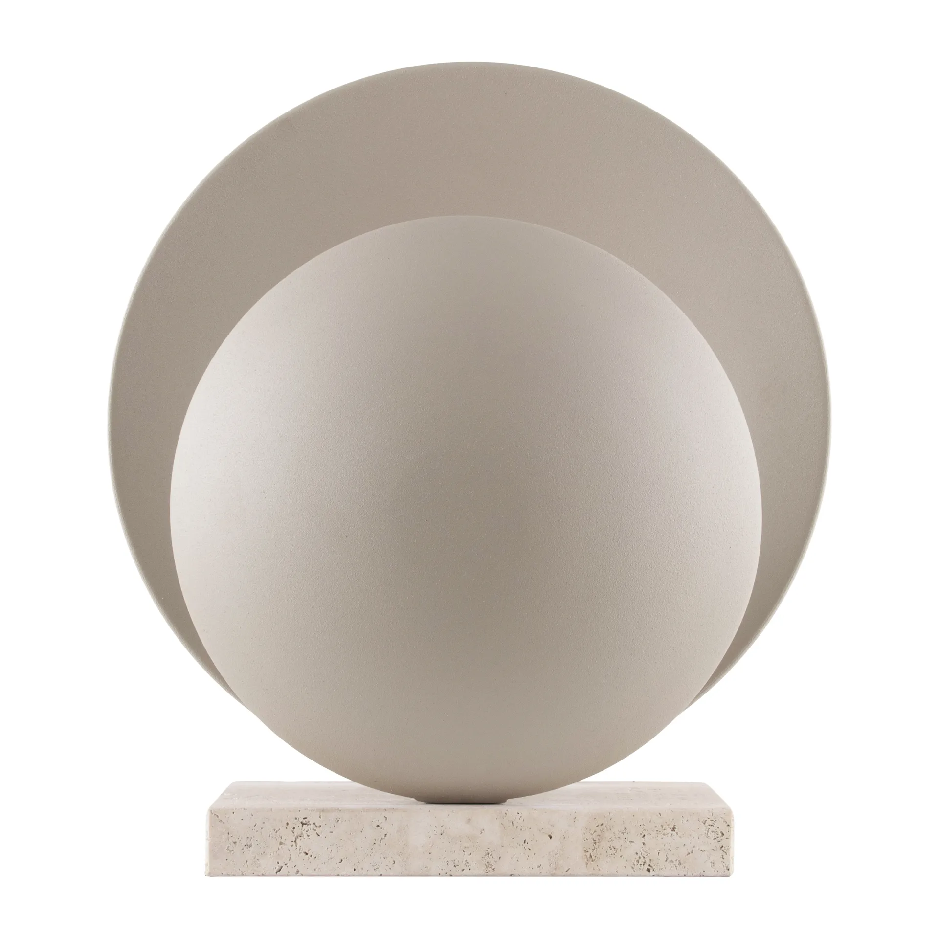 Orbit Tischleuchte, Beige-travertin Globen Lighting