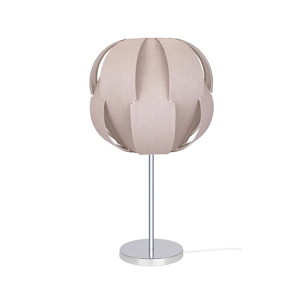Pavot 25 table lamp, Beige, chrome stand Globen Lighting