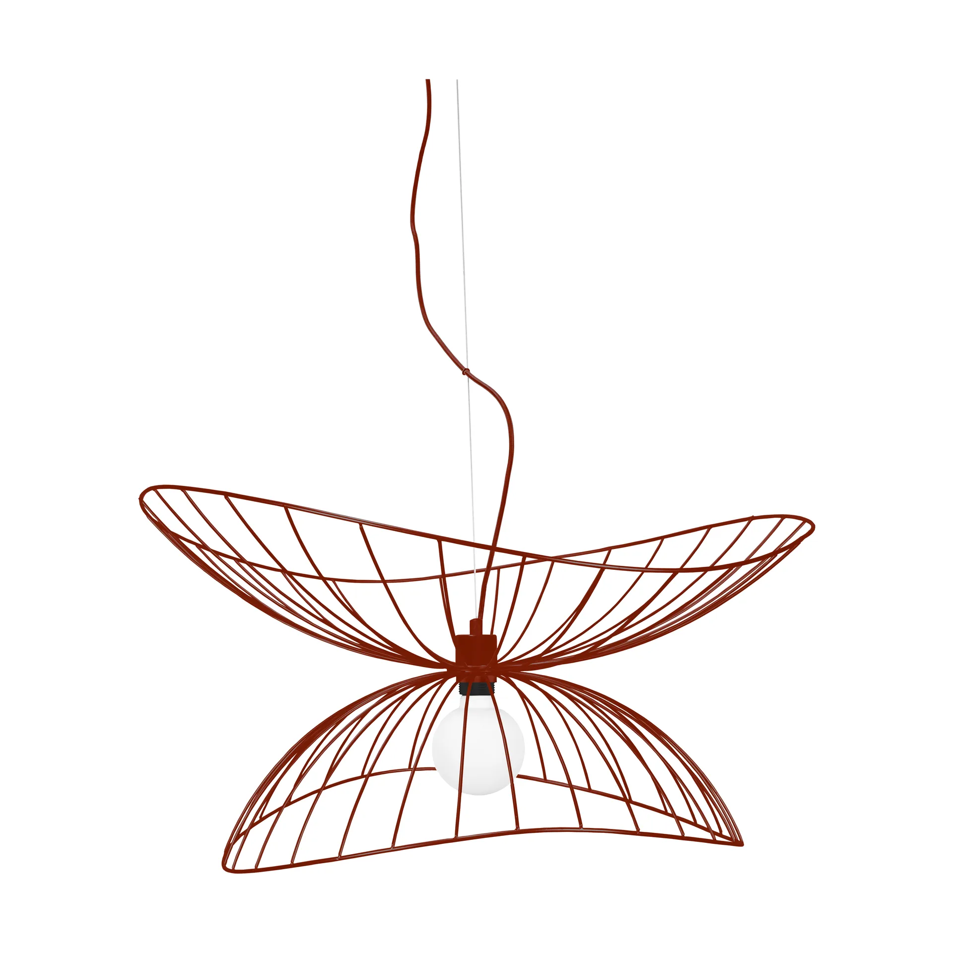 Ray ceiling lamp Ø70 cm, Burgundy Globen Lighting