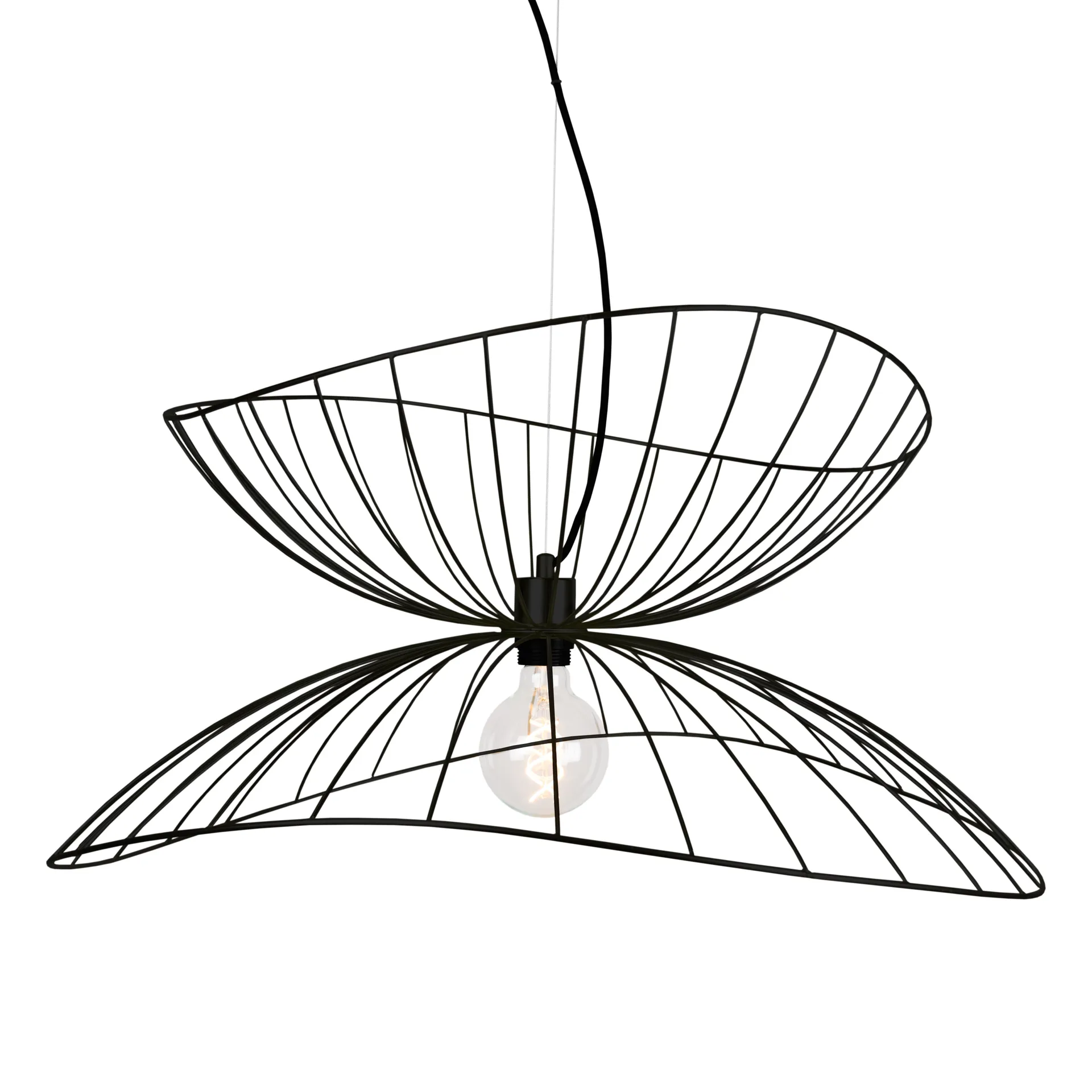 Ray Pendelleuchte Ø70 cm, Schwarz Globen Lighting
