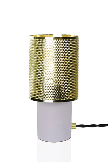 Globen Lighting Rumble Tischleuchte Messing gebürstet