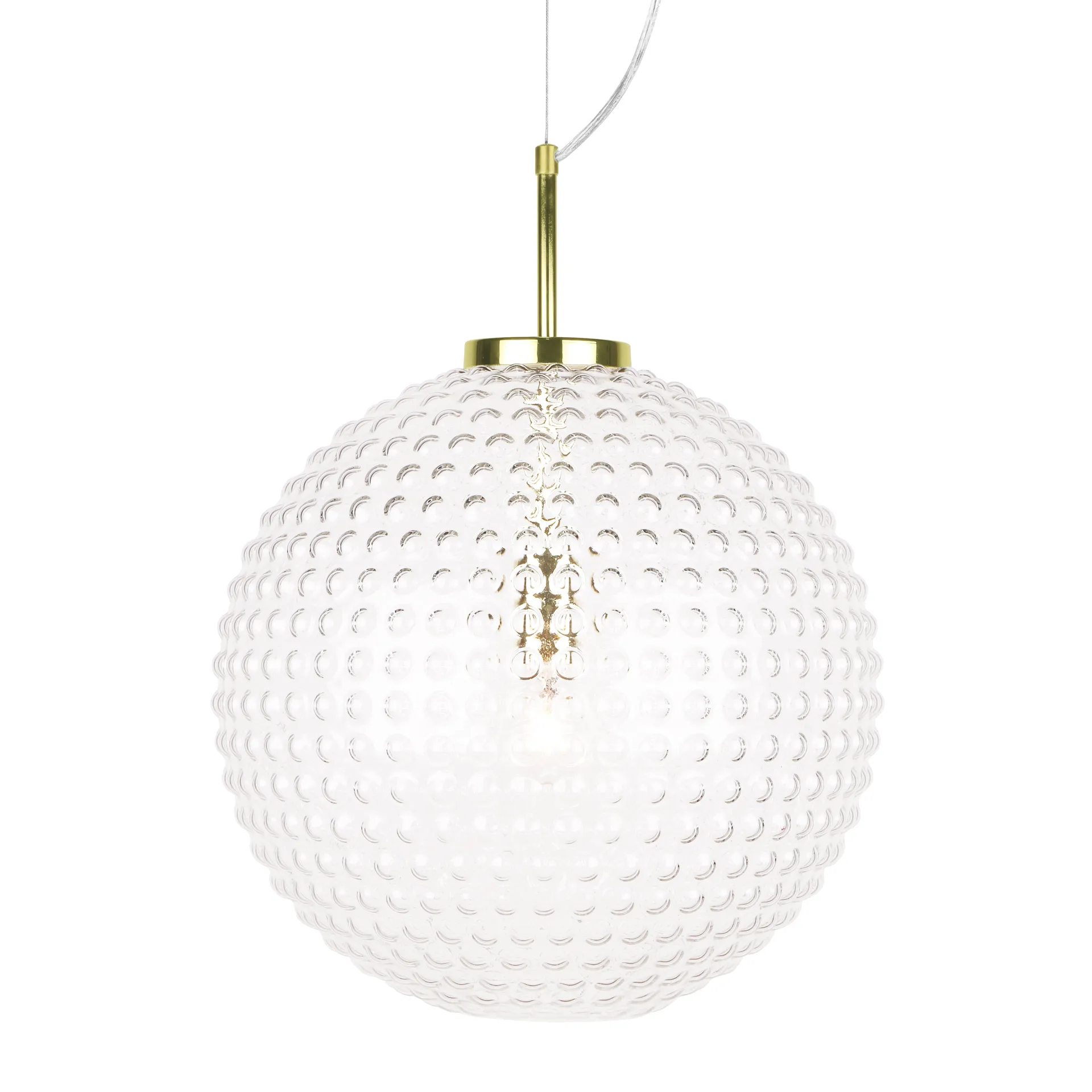 Spring XL ceiling lamp, clear Globen Lighting