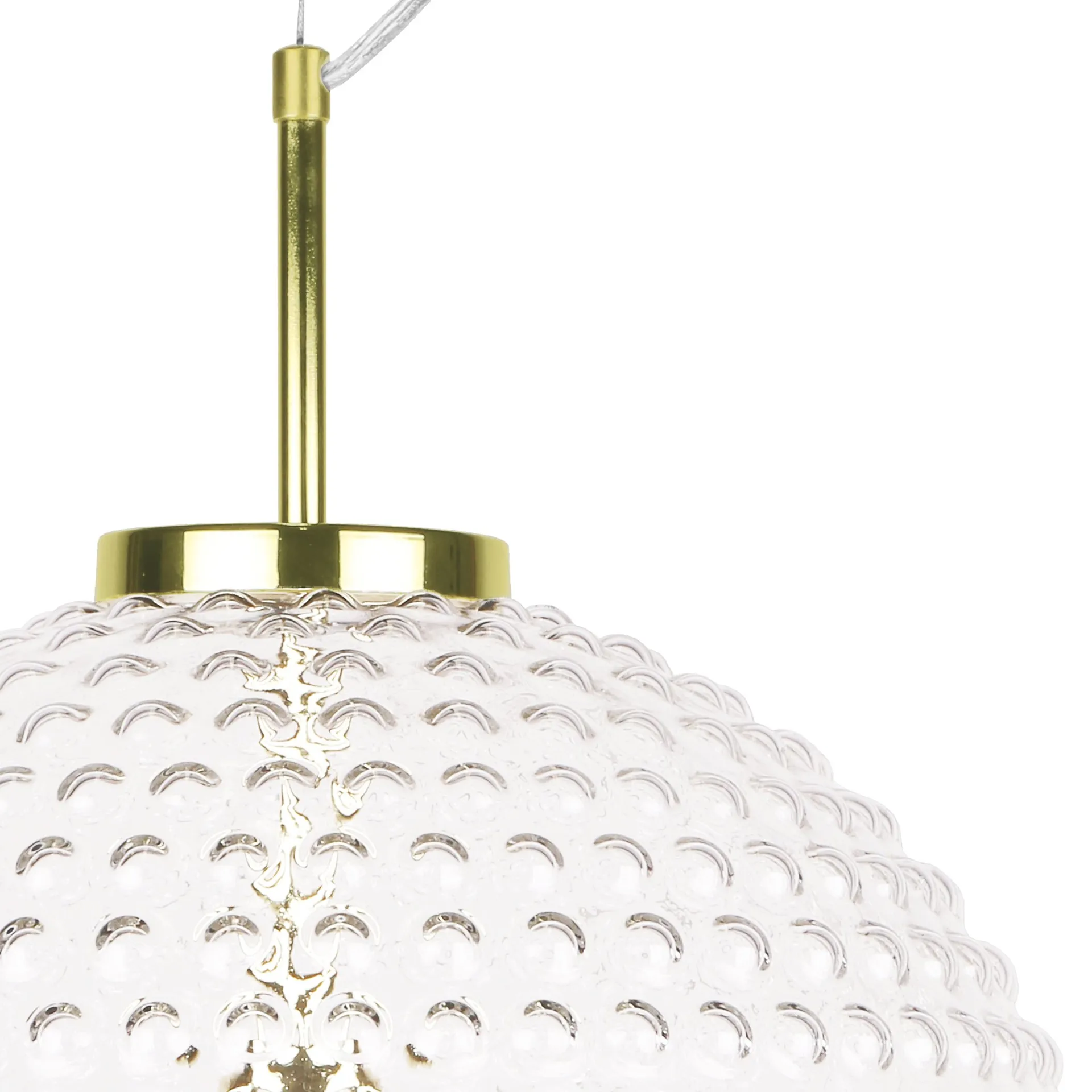 Spring XL ceiling lamp, clear Globen Lighting