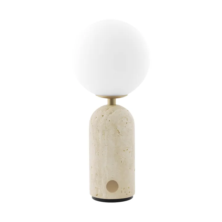 Torrano bordslampa portabel - Beige travertine - Globen Lighting