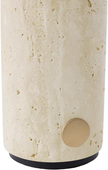 Torrano portable table lamp - Beige travertine - Globen Lighting