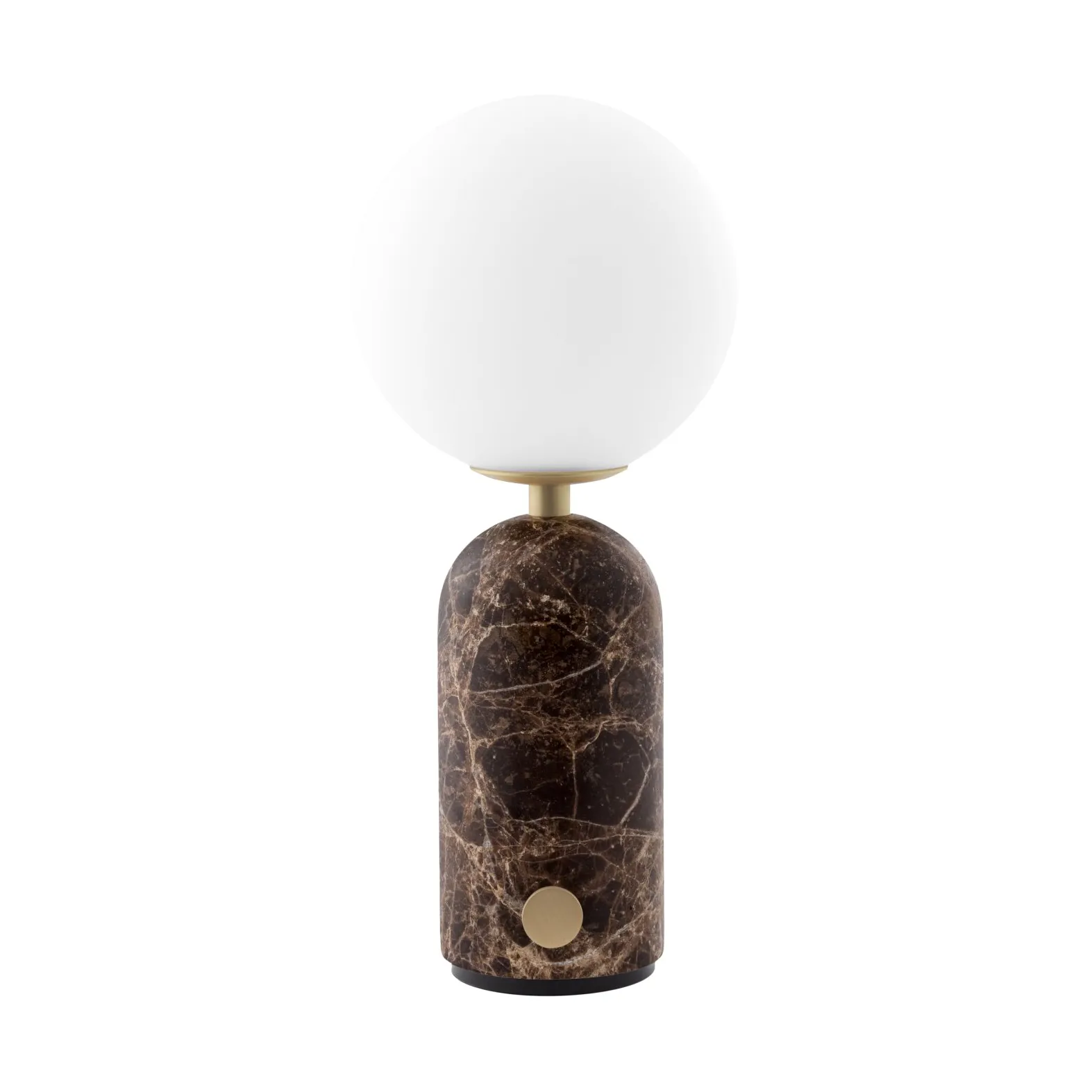 Torrano portable table lamp, Brown marble Globen Lighting