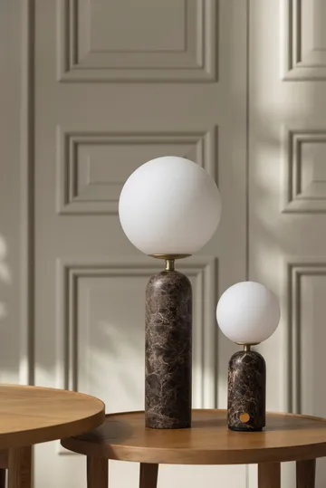 Torrano portable table lamp - Brown marble - Globen Lighting
