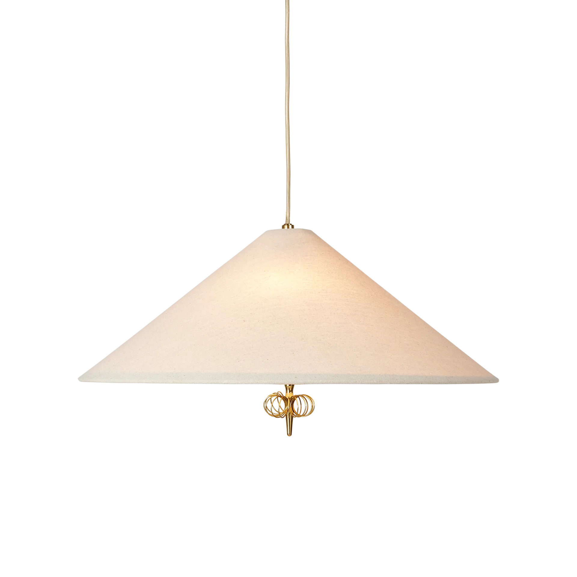 1967 taklampa, Canvas-mässing GUBI