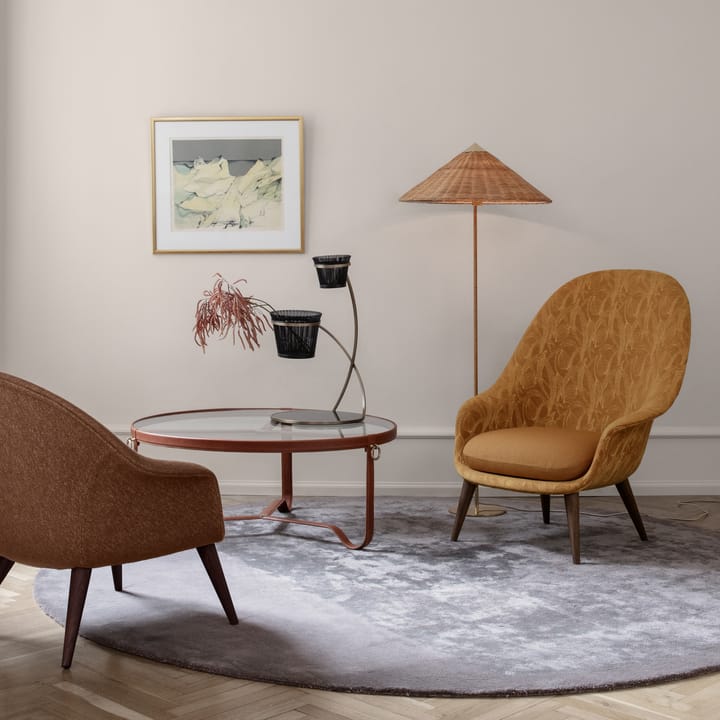 9602 Stehleuchte, Messing-wicker willow GUBI