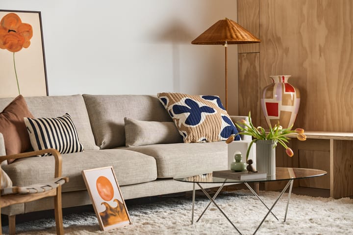 9602 Stehleuchte, Messing-wicker willow GUBI