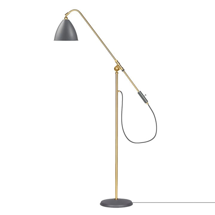 Bestlite BL4 floor lamp - grey-brass - GUBI