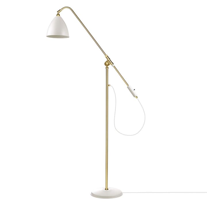 Bestlite BL4 floor lamp - matte white-brass - GUBI