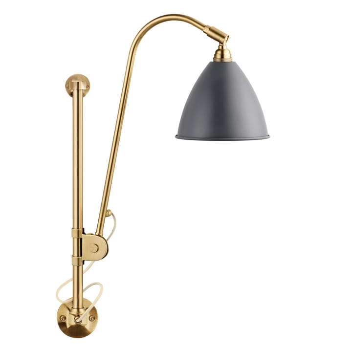 Bestlite BL5 vägglampa - Grå-mässing - GUBI