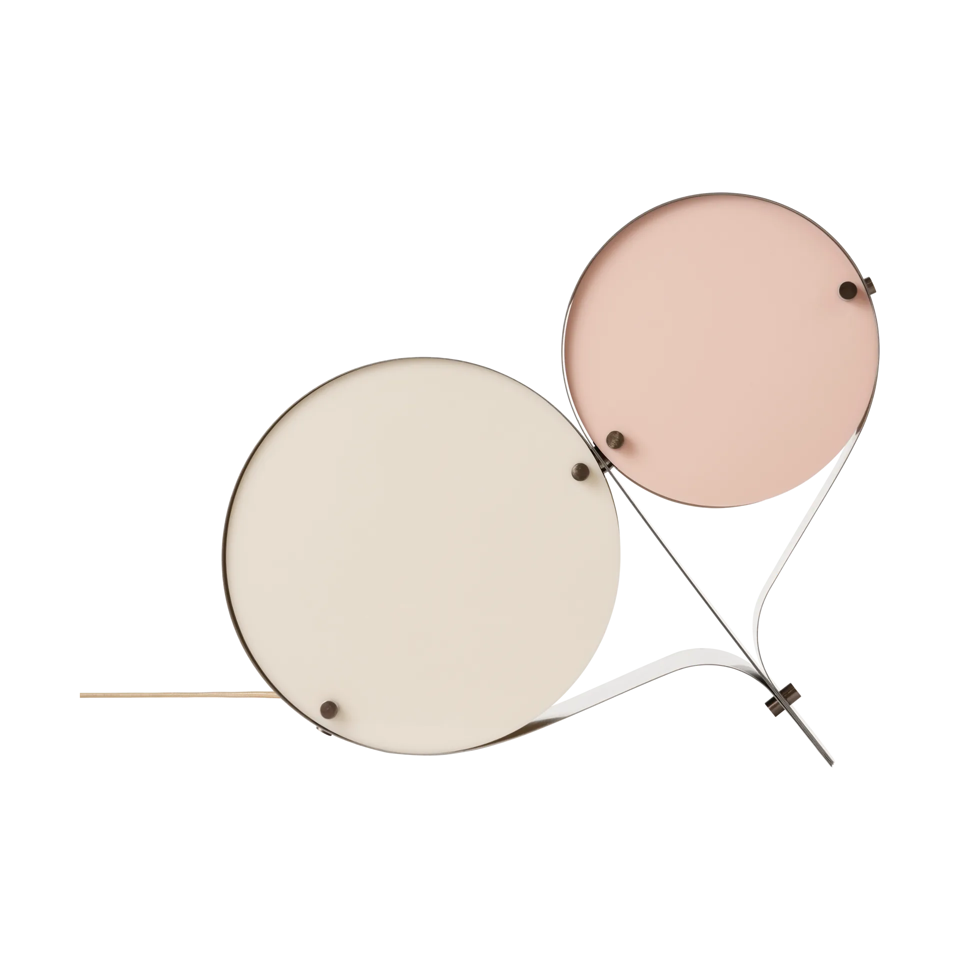 Coppia bordslampa, Ivory & blush GUBI
