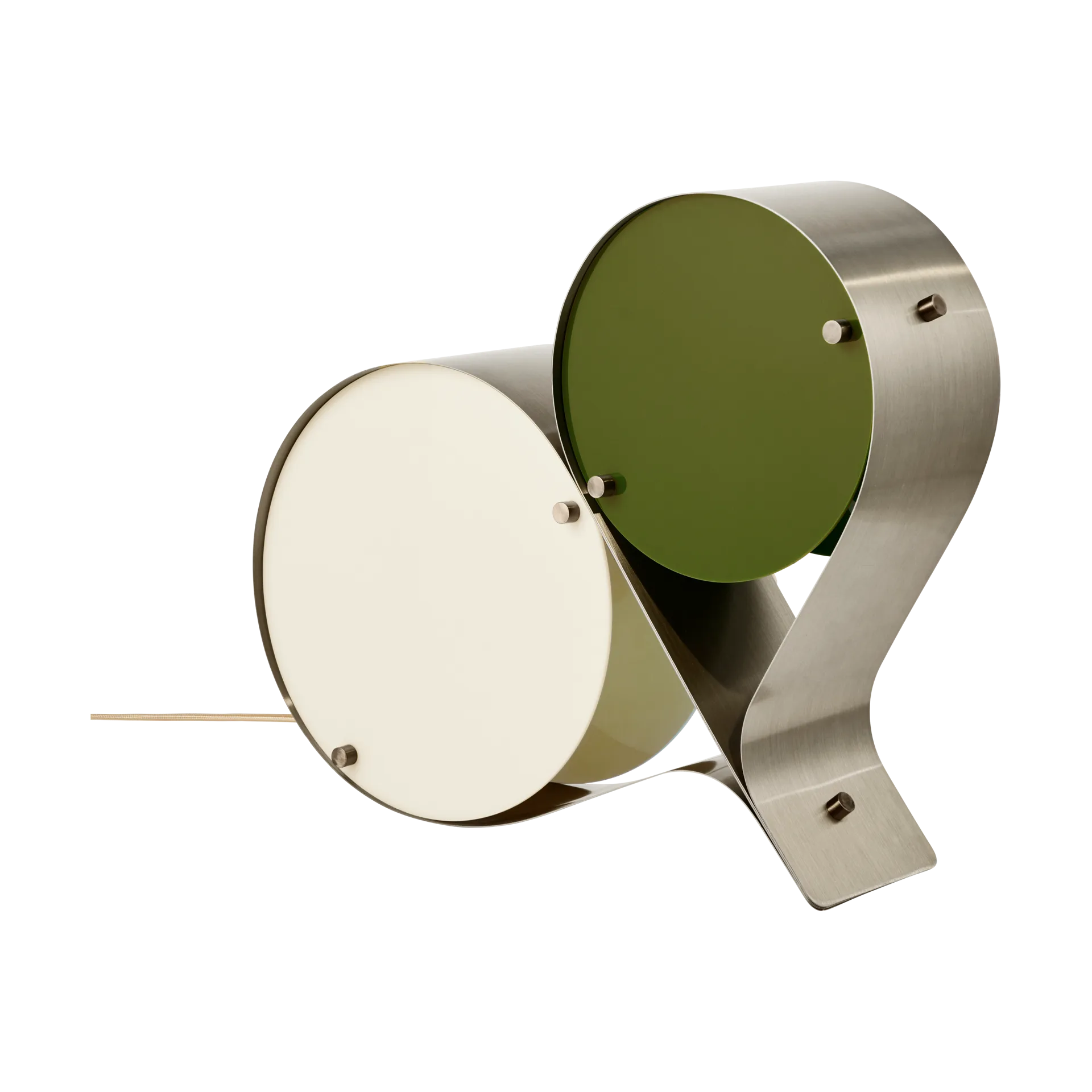 Coppia bordslampa, Ivory & olive GUBI